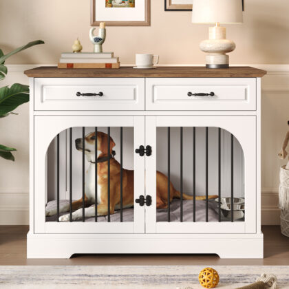 The Executive Suite | Farmhouse Dog Crate Furniture | PAWS