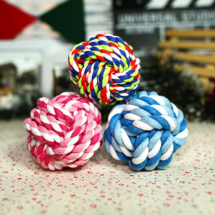 Fetch Me If You Can | Cotton Rope Ball Toy | PAWS