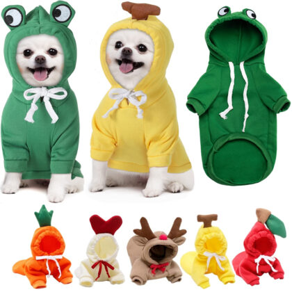 Snack Squad Hoodie | Fruit Fleece Dog Hoodie | PAWS